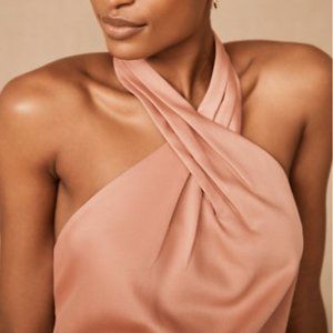 Ruby Satin Charmeuse Dress - Sedona